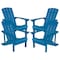 Flash Furniture Blue Poly Resin Adirondack Chair, PK 4 4-JJ-C14501-BLU-GG - alternate 10